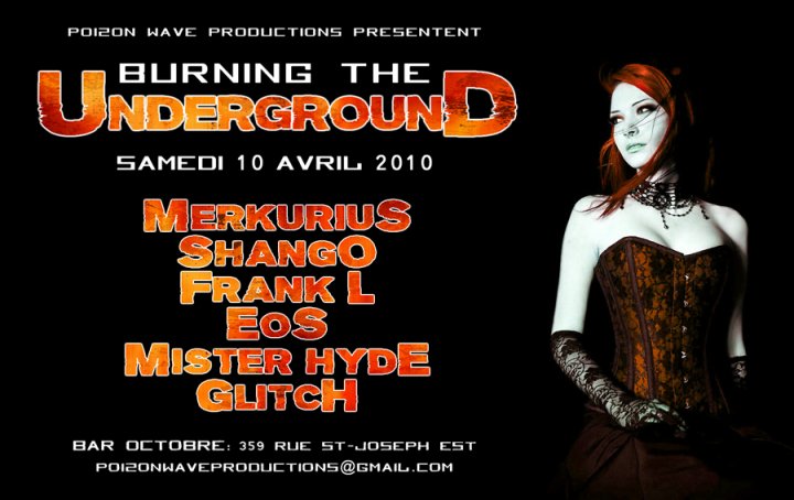 flyer Burning the underground